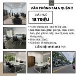 Cho thuê văn phòng bảo phí dịch vụ 25m2 18 triệu/tháng -kđt sala quận2 - mai chí thọ, phường thủ thiêm, quận 2 (tp. thủ đức), tphcm