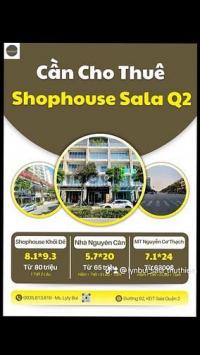 Cho thuê shophouse hoàn thiện mặt tiền nguyễn cơ thạch giá từ 6300/tháng - mai chí thọ, phường thủ thiêm, quận 2 (tp. thủ đức), tphcm